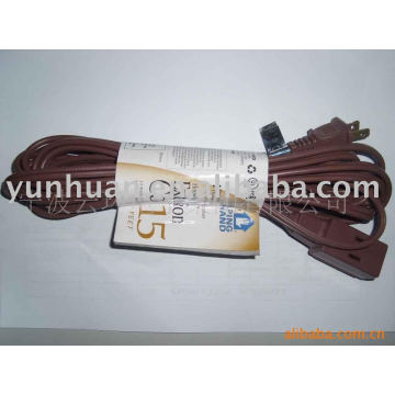 CASA cordón marrón anaranjado cubierta cable de extensión cable SJT utilidad eléctrica al aire libre